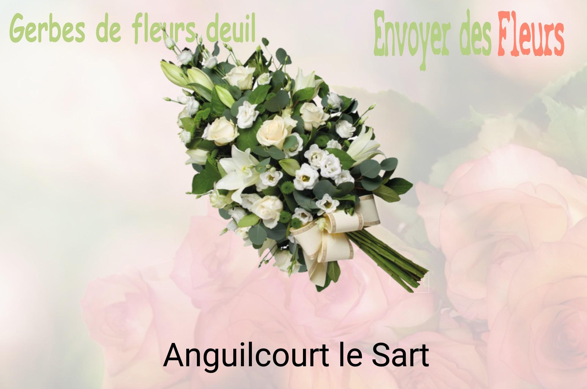 Gerbe de fleurs de deuil livrée à Anguilcourt-le-Sart